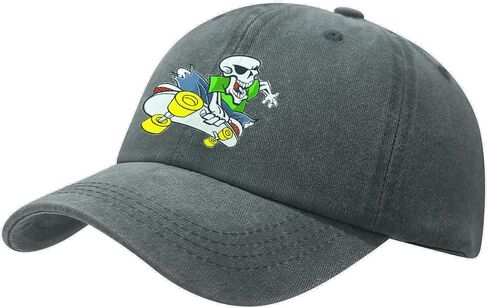 Negi Spider Printed Kids Hat Adjustable Baseball Cap for Teen Boys and Girls Distressed Washed Cotton Cowboy Hats in Saudi Arabia