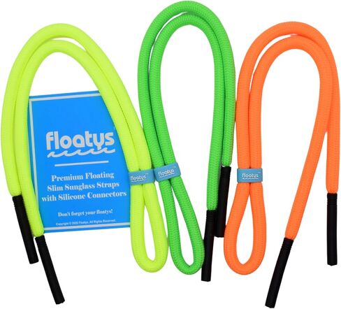 Slim Super Comfort Floating Eyeglasses Straps 3 Pack | Flexible | Lock Tight Connectors | Fun Colors | Men Women in Saudi Arabia
