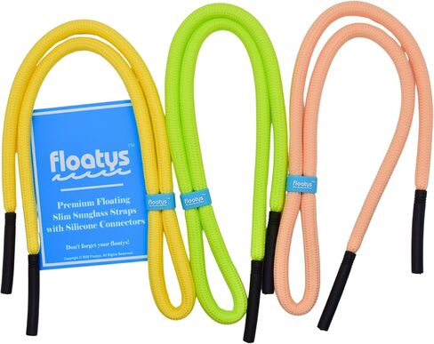 Slim Super Comfort Floating Eyeglasses Straps 3 Pack | Flexible | Lock Tight Connectors | Fun Colors | Men Women in Saudi Arabia