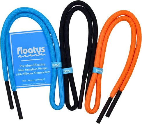 Slim Super Comfort Floating Eyeglasses Straps 3 Pack | Flexible | Lock Tight Connectors | Fun Colors | Men Women in Saudi Arabia