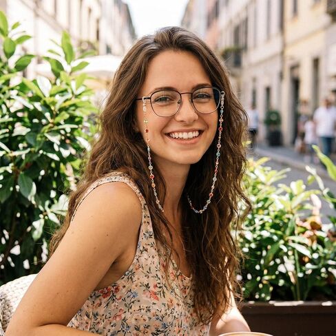 Crystal Beaded Glasses Chain for Women Eyeglass Chains Sunglass Chains Lanyard Chain for Glass Around Neck Women Eyeglass Holders for Sunglasses Reading Glass in Saudi Arabia