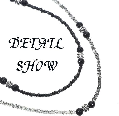 2PCS Beaded Glasses Chain for Women, Eyeglasses Chain Holder Stylish Eyeglasses Chains Necklace Vintage Reading Glasses Chains Eyewear Retainer Strap for Women and Girls in Kuwait