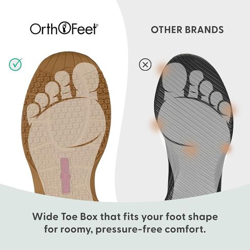 حذاء قارب نسائي من Orthofeet لتقويم العظام مقاوم للانزلاق بدون استخدام اليدين in Kuwait