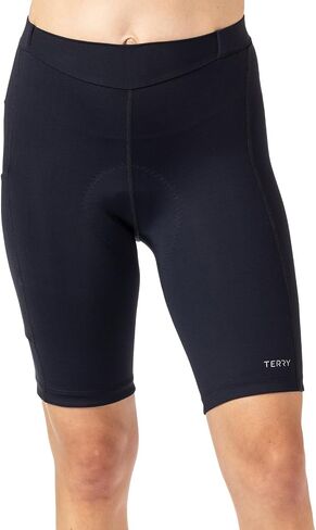 Terry Bike Shorts Women Padded, New Bella Max Tour Cycling Short with 2X Padding Chamois, 10" Inseam, Silicone Gripper in Saudi Arabia