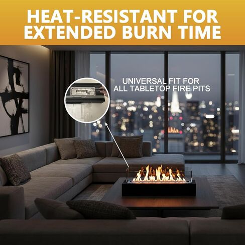 96 Pcs Ceramic Wool Wick Cubes 0.8" Bioethanol Cores Extend Burning Time | Ceramic wool replacement wick fits ROZATO, EDELFELD, Roundfire, Colsen & Flammtal indoor & outdoor table fire pits in Saudi Arabia