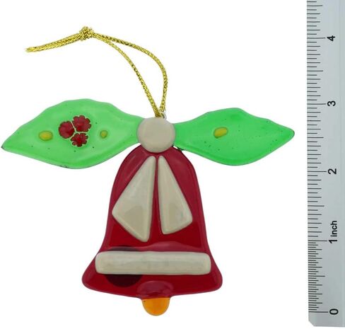 Glass Of Venice Murano Glass Bell Christmas Ornament - Red in Kuwait