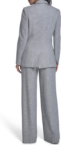 Calvin Klein Womens Open Front Long Sleeve Two Pocket Blazer in Kuwait
