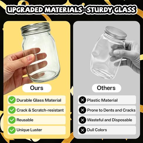 4 Sets 2026 Graduation Centerpieces for Tables, Light Up Glass Mason Jars Centerpieces with Lids Cap Sticker for Graduation Decorations, Grad Jar Gifts for Class School Congrats Grad Party Favors in Saudi Arabia