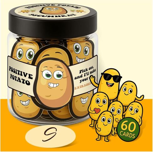 Emotional Support Pickle, 60 Positive Pickle Jar Affirmation Cards, Positive Pickle, Emotional Support Gift, Inspirational Gifts for Women, Women Men Valentines Day Gift Handmade in Saudi Arabia