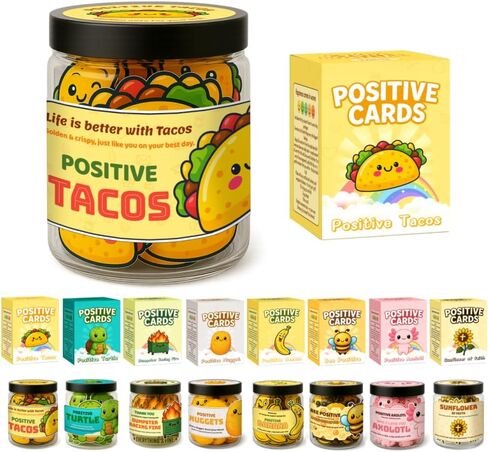 Emotional Support Pickle, 60 Positive Pickle Jar Affirmation Cards, Positive Pickle, Emotional Support Gift, Inspirational Gifts for Women, Women Men Valentines Day Gift Handmade in Saudi Arabia