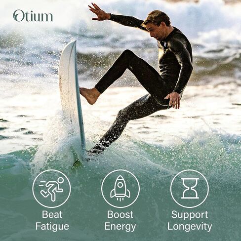 Otium NAD+ Supplement for Women & Men - 1000mg Nicotinamide Riboside with TMG, Resveratrol, Quercetin & Urolithin A | NAD Booster for Cellular Energy, Healthy Aging & Metabolism | 90 Vegan Capsules in Saudi Arabia