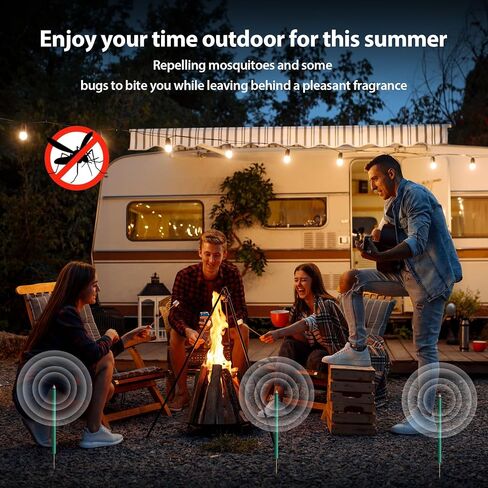 KICKOUTOR Mosquito Repellent Incense Sticks with Natural Citronella Oil, 24 Count DEET-Free Outdoor Protection for Patios, Backyard Gatherings & Camping, Up to 2.5-Hour Against Gnats & No-See-Ums in Saudi Arabia