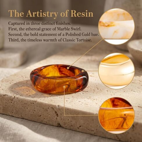 Chunky Acrylic Bangle Bracelet for Women Colorful Resin Bracelets Trendy Stack Statement Cuff Jewelry Gift in Saudi Arabia
