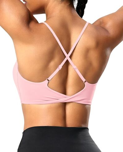 YEOREO CoreFlex حمالات الصدر الرياضية للنساء تجريب تويست عبر الظهر مبطن قابل للتعديل السباغيتي الأشرطة الصالة الرياضية اليوغا القمم in Kuwait