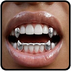 INSYOHO Vampire Teeth Grillz - Grills for Your Teeth Top Fangs Tooth Cap in Saudi Arabia