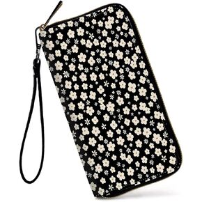 Wristlet Wallets for Women,Large Capacity RFID Blocking Leather Zip Around Travel Wallet Phone Purse Clutch Bag in Kuwait