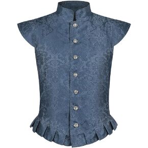 Men's Renaissance Tudor Vest Elizabethan Nobleman Doublet Jerkin for King Henry VIII Costume Halloween Fairs in Saudi Arabia