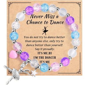 Dance Recital Gifts for Girls, Ballet Dancer Bracelet Jewelry, Ballerina Gifts for Little Girls Daughter Granddaughter Niece Sister Friends Dance Lover Team in Saudi Arabia