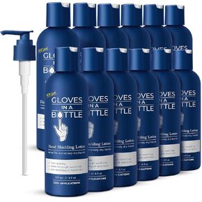 Gloves In A Bottle Shielding Lotion – Long-Lasting Barrier Moisturizer for Dry, Cracked Hands & Sensitive Skin | Non-Greasy, Fragrance Free Lotion | Safe for Men, Women & Babies 6 Months+ | 8 oz Pump in Saudi Arabia