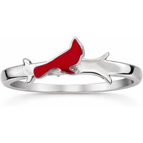 The Positive Christian Cardinal Ring - Stainless Steel - Christian Gifts for Women of Faith - Religious Jewelry Gift for Christmas, Wedding, Anniversary in Saudi Arabia