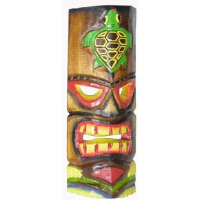 WORLDBAZZAR Hand Carved SEA Turtle Polynesian Hawaiian Tiki Style MASK 12 in Tall in Saudi Arabia