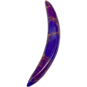 Purple Turquoise Copper Veining Stone Tribal Septum Curved Spike Tusk – Handmade Stone Septum Jewelry, Body Piercing for Men & Women in Saudi Arabia