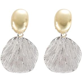 Women's Golden Siver Ear Clips Clip On Earrings Dangle Earrings in Saudi Arabia