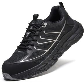 Steel Toe Shoes for Men, Lightweight Breathable Work Safety Sneakers, Comfortable Warehouse Shoes for Standing All Day, Puncture Resistant Industrial Footwear in Kuwait