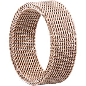 Size 6 Gold Band Ring for Men Women Trendy, Waterproof Stainless Steel Finger Ring Non Tarnish, Anniversary Birthday Valentine's Day Gifts, Woven Grid Ring Fashion Jewelry Accessories. in Saudi Arabia