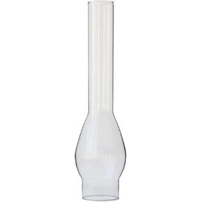2 5/8 Inch Base by 14 Inch Height Oil Lamp Chimney Clear Glass Lamp Chimney fit Central Draft Burners on Vintage and Antique Style Lamps Glass Oil Lamp Parts in Saudi Arabia