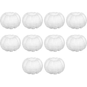 10x Foam Pumpkins Arts and Craft Handmade, Artificial Fake Pumpkins, Polystyrene Pumpkins for Halloween School Project Household Party Decor (12cm) in Saudi Arabia