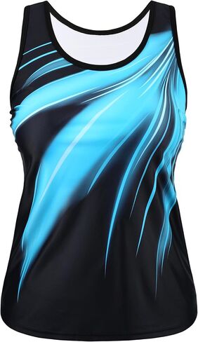 Firpearl Women's Tankini Top Only Tummy Control Swimsuits Top Modest Bathing Suit Swim Tank Top No Bottom in Kuwait