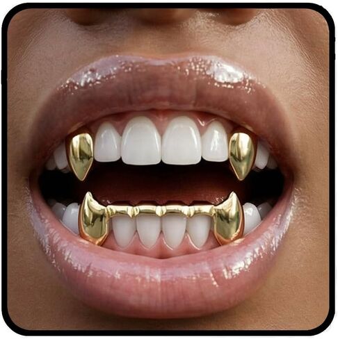 INSYOHO Vampire Teeth Grillz - Grills for Your Teeth Top Fangs Tooth Cap in Saudi Arabia
