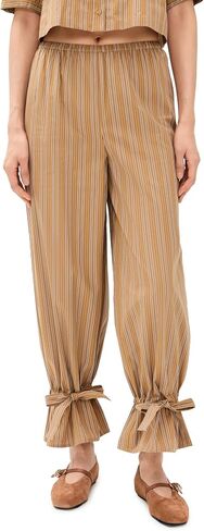 Women's Striped Bow Balloon Trousers in Saudi Arabia