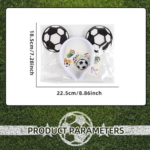 World Cup Soccer Headband Women,4 Pack Football Hair Accessories Hairband Earrings Face Stickers for Game Match Day in Saudi Arabia