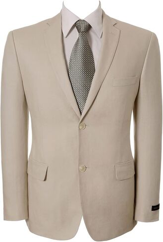 Men's Sport Coat Slim Fit 2 Button Linen Cotton Blazer Lightweight Jacket in Saudi Arabia