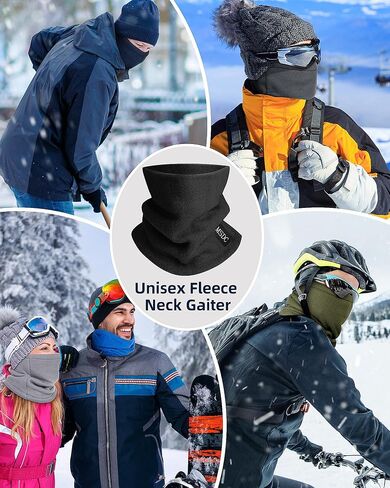 MSDC Neck Gaiters for Men 3 Pack,Neck Warmer Scarf Women Face Mask Covering for Cold Weather in Saudi Arabia