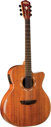 Washburn 6 String Acoustic-Electric Guitar, Natural (WCG55CE-O) in Kuwait