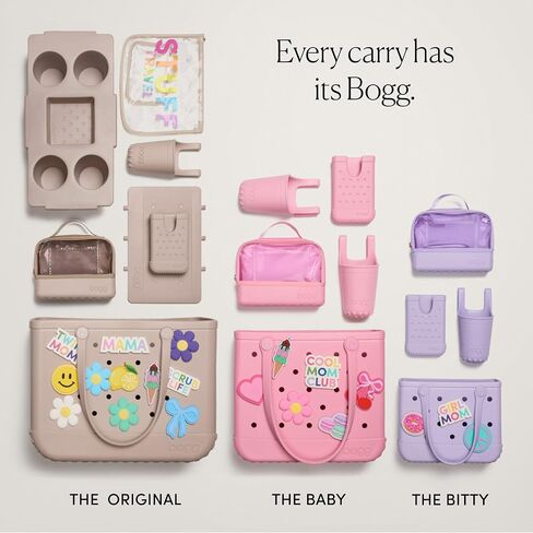 BOGG BAG Boggs N’ Ends Travel Organizer + Original, Large Tote (Carolina on My Mind) + Top o' the Bogg to Ya (For Shore White) – Durable, Washable, Tip-proof – Beach, Pool, Boat, Work, Sports in Kuwait