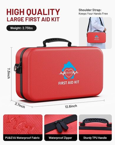 500 Pcs First Aid Kit for Travel/Camping/Businesses/Home/Car, Waterproof Emergency Kit for Hiking, Sports, Truck, Office, Vehicle & Outdoor Emergency Supplies, Well-Organized Home Travel Essentials in Saudi Arabia