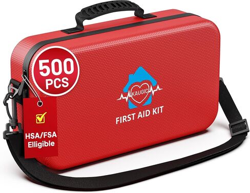 500 Pcs First Aid Kit for Travel/Camping/Businesses/Home/Car, Waterproof Emergency Kit for Hiking, Sports, Truck, Office, Vehicle & Outdoor Emergency Supplies, Well-Organized Home Travel Essentials in Saudi Arabia