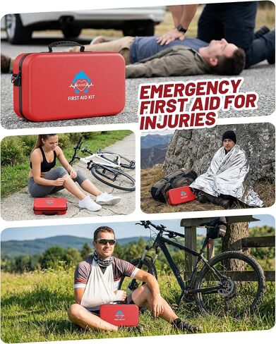 500 Pcs First Aid Kit for Travel/Camping/Businesses/Home/Car, Waterproof Emergency Kit for Hiking, Sports, Truck, Office, Vehicle & Outdoor Emergency Supplies, Well-Organized Home Travel Essentials in Saudi Arabia