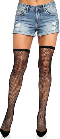 Lastclream Fishnet Over Knee Sock for Women Knee Full Footed Sock Fishnet Hosiery for Party in Saudi Arabia
