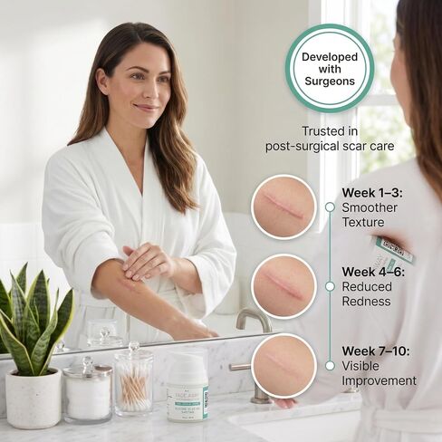 Fade Away Silicone Scar Gel | Designed by Plastic Surgeons | 100% Medical Grade | C-Section, Surgical, Cosmetic & Hypertrophic Scars | Clinically Proven | Fast-Dry Formula | 30g in Saudi Arabia
