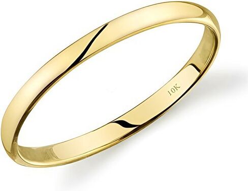 10k Yellow Gold Light Comfort Fit 2mm Wedding Band Size. 6 in Kuwait