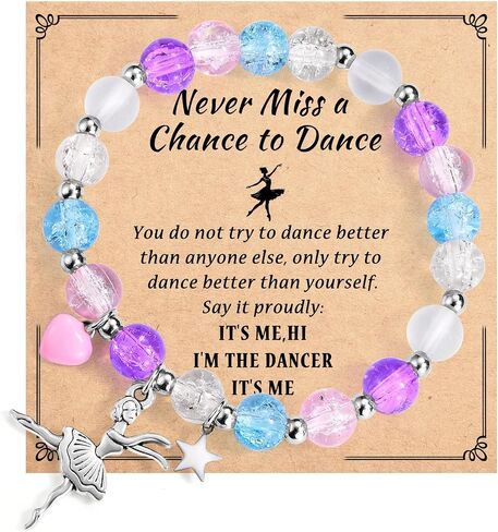 Dance Recital Gifts for Girls, Ballet Dancer Bracelet Jewelry, Ballerina Gifts for Little Girls Daughter Granddaughter Niece Sister Friends Dance Lover Team in Saudi Arabia