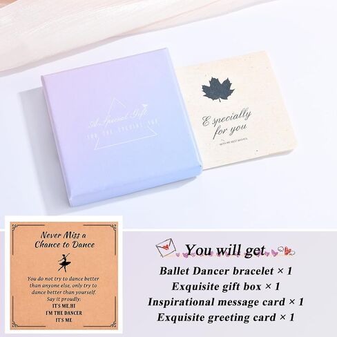 Dance Recital Gifts for Girls, Ballet Dancer Bracelet Jewelry, Ballerina Gifts for Little Girls Daughter Granddaughter Niece Sister Friends Dance Lover Team in Saudi Arabia