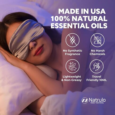 Sleep Oil Roll On – Lavender Essential Oil Roll On for Relaxation & Calm, Aromatherapy Essential Oil Roller for Night Routine – Natural Sleep Blend with Rosemary & Orange – Travel Friendly Made in USA in Kuwait
