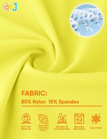 Rash Guard for Boys Long Sleeve Swim Shirt UPF+ 50 Toddler Water Shirts Quick Dry Sun Rashguard for Surfing Swimming Beach 2T Yellow in Kuwait