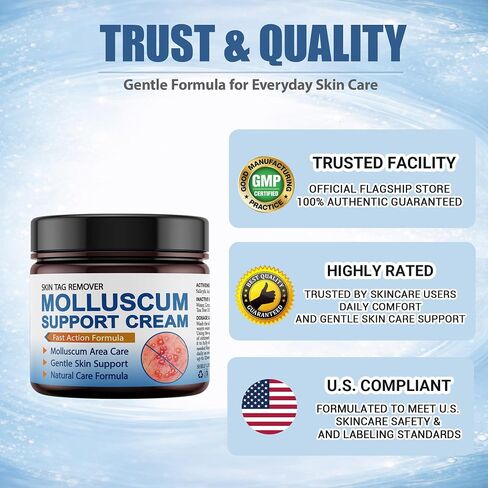 Molluscum Support Treatment, Molluscum Support Cream All Natural Support Cream for Molluscum Rash, 30g in Kuwait